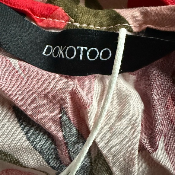 Dokotoo Womens Summer Casual Boho V Neck Flowy Swing A-Line Mini Dress M - Picture 5 of 8